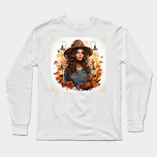 wanderer in autumn Long Sleeve T-Shirt